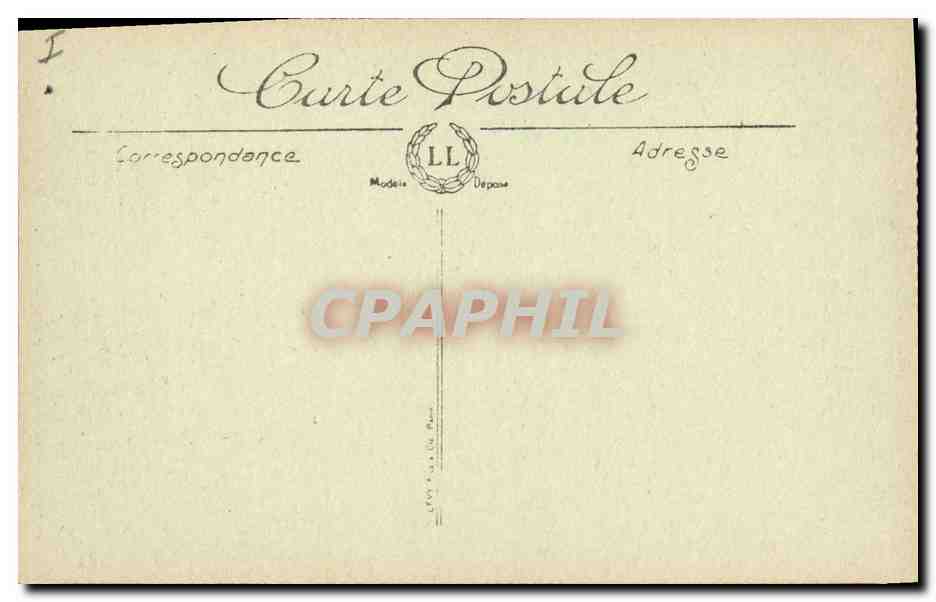 Chœur de l'église après le bombardement — Barville-de-la-Somme, Artois — LL — Verso