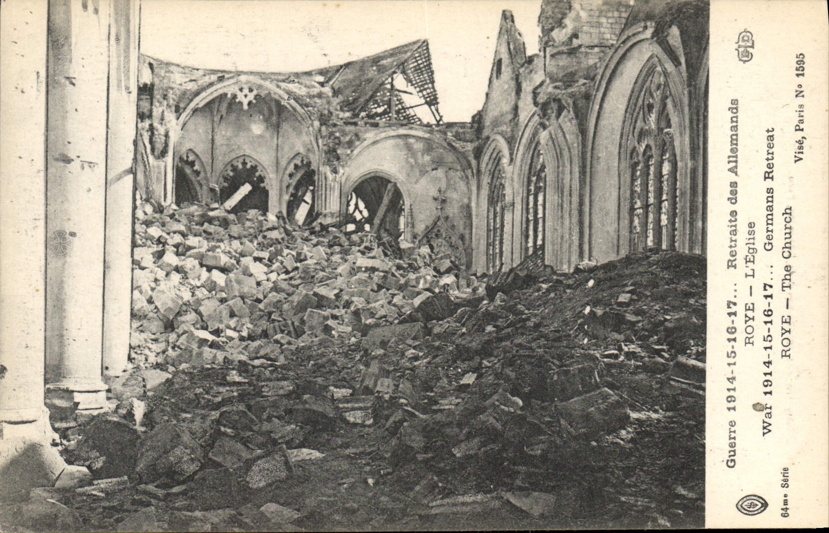 CPA Militaria Retraite des Allemands Roye L'EGlise