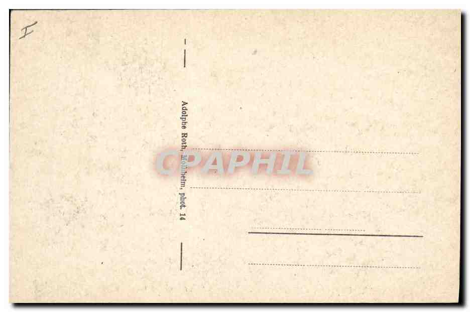 Reichsackerkopf vers la Vallée de Munster — Tranchée typique — Adolphe Roth, Wolheim, plot 14 — Verso