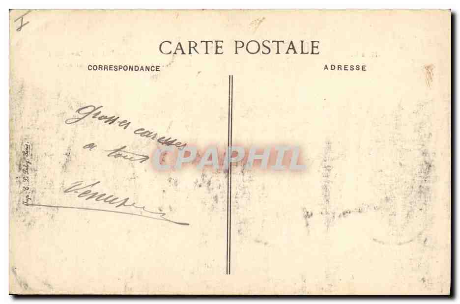 Ruines d'Avocourt — La Croix a été respectée par les obus — H. à B. n°10 — Verso