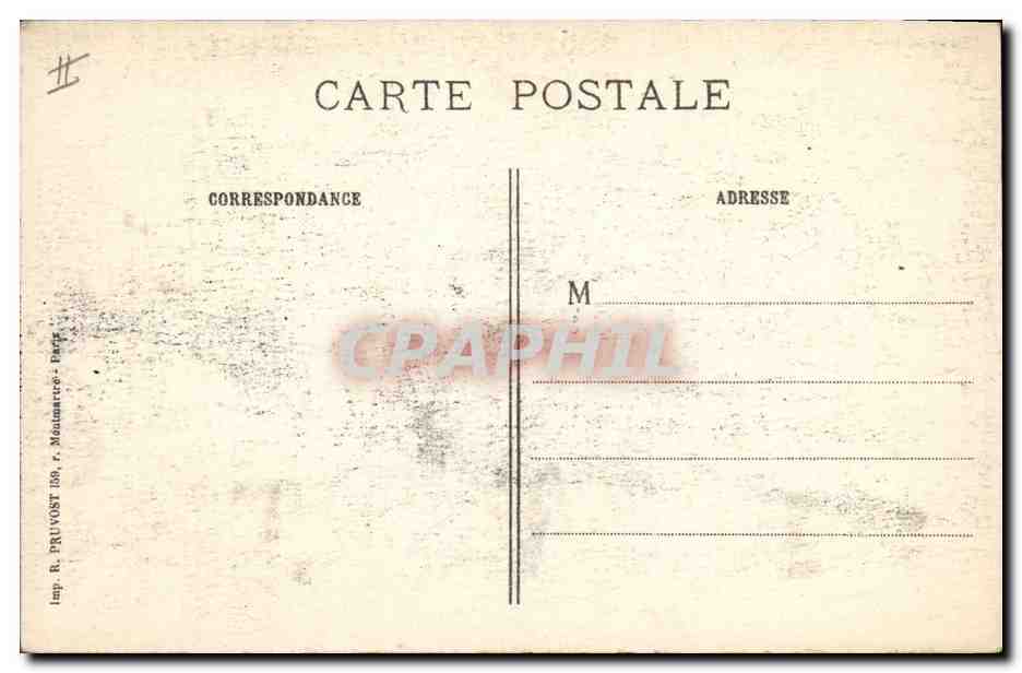 Champagne - Souain (Marne) — Tombes dans la cour d'une ferme — BENOIST, éditeur, Châlons-sur-Marne — Verso