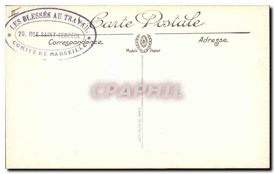 Albert (Somme) — Une rue après le bombardement — Vised'Paris n. 612 — Verso