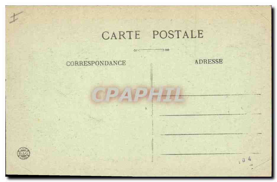 CPA Palais de justice Largentiere — Verso