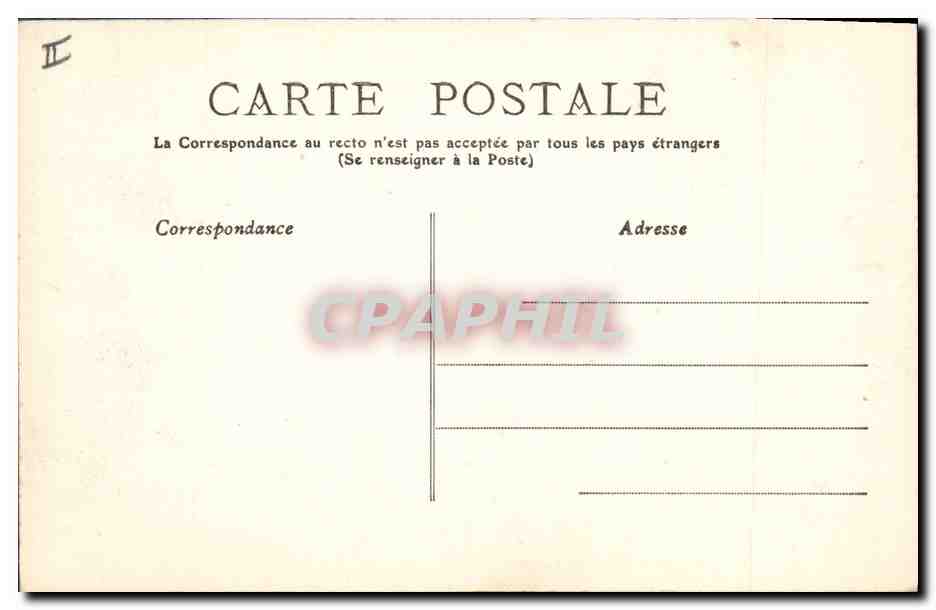 CPA Palais de justice Laon Le cloitre — Verso