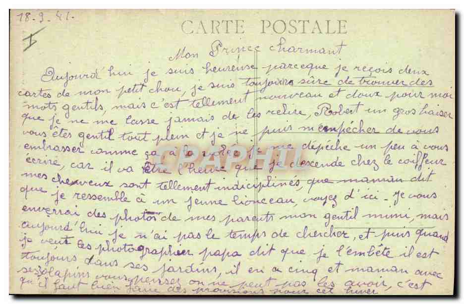 CPA Palais de justice Montbeliard — Verso