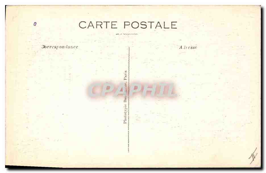 CPA Palais de justice Montdidier — Verso