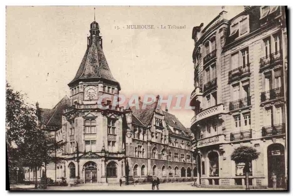 CPA Palais de justice Mulhouse Le Tribunal