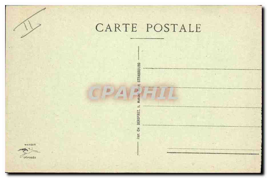 CPA Palais de justice Mulhouse Le Tribunal — Verso