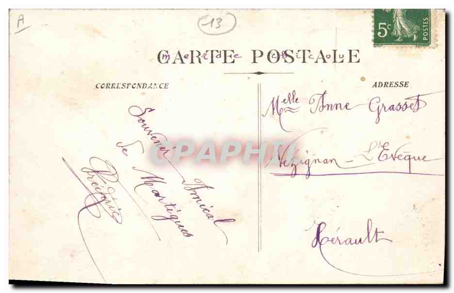 Martigues - La Prud'homie — éditeur anonyme, n° 23 — Verso