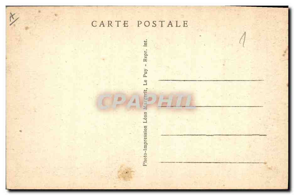 CPA Folklore Une bourree sur la place publique — Verso