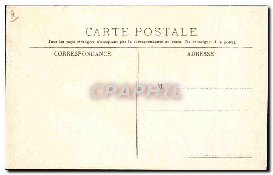 CPA Folklore Auvergne La bourree — Verso