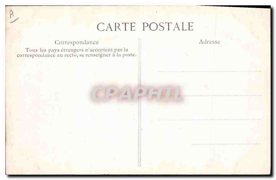 CPA Folklore Auvergne Chanson — Verso