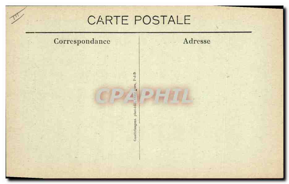 CPA Folklore Auvergne — Verso