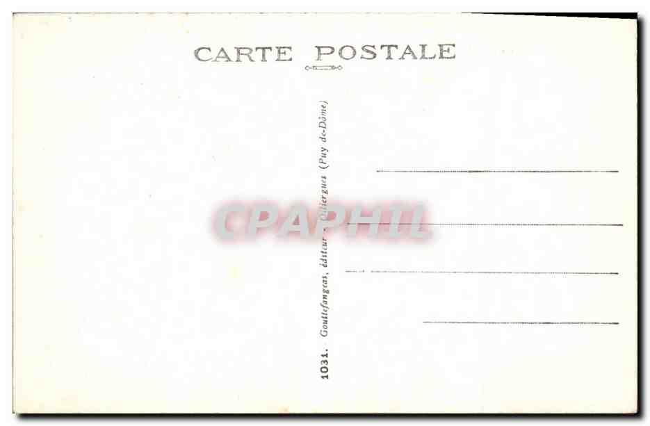 L'Auvergne — Trois entêtés - Tris darus — Gouliéfongas, éditeur (Puy-de-Dôme) — Verso
