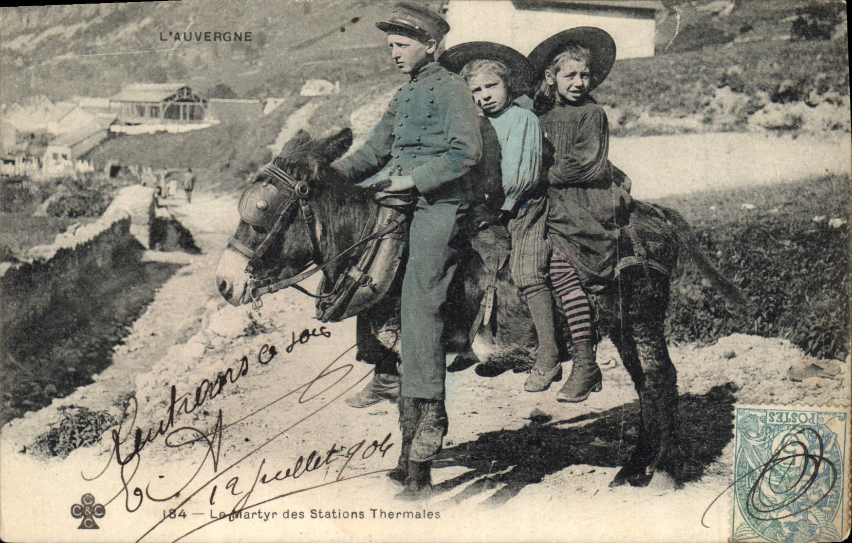L'Auvergne — Le Martyr des Stations Thermale — éditeur anonyme, n° 184