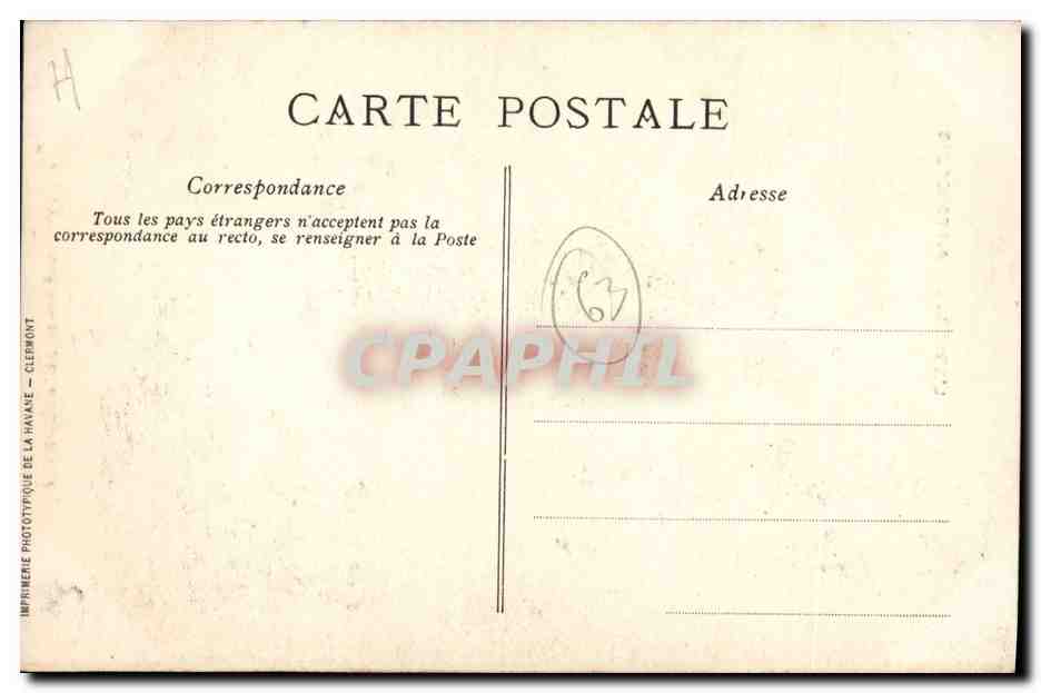 Jean-Serpent et ses pensionnaires — L'Auvergne pittoresque — V.D.C. — Verso