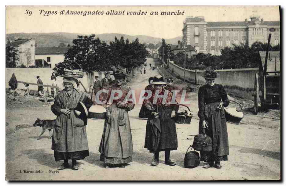 Types d'Auvergnates allant vendre au marché — L'Arcondelle — Paris, n°39