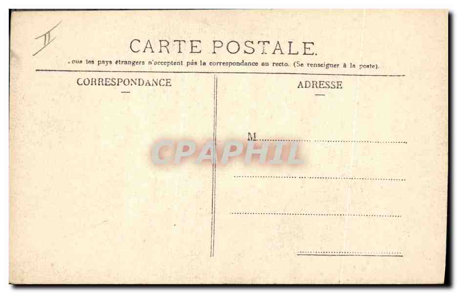 CPA Folklore Auvergne La bourree — Verso