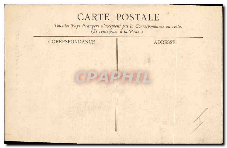 CPA Folklore Paysans Auvergnats — Verso