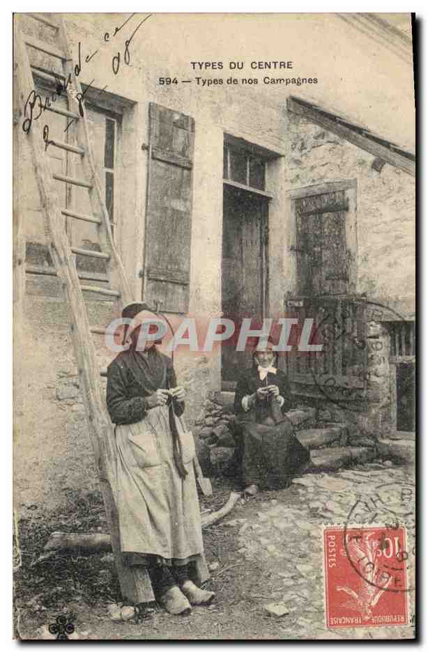 Deux femmes campagnardes — Types du Centre — série 594 — éditeur non visible