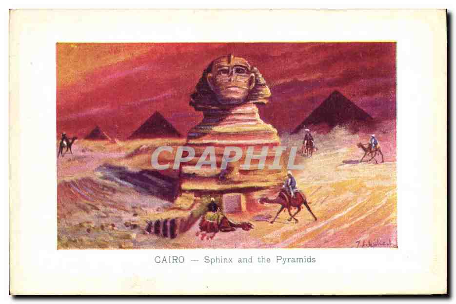 Kairo — Sphinx und die Pyramiden — The Cairo Postcard Trust, Serie 635/15