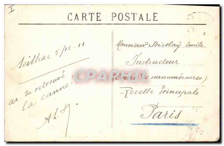 CPA Chateau Seilhac La tour a machicoulis — Rückseite