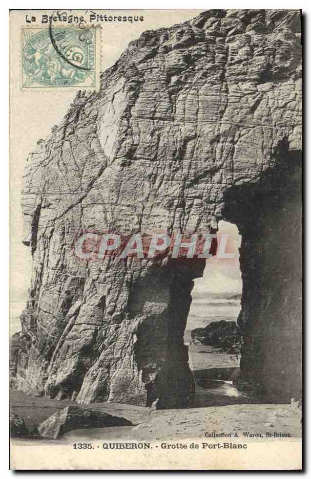 CPA Grotte de Port Blanc Quiberon Grottes 