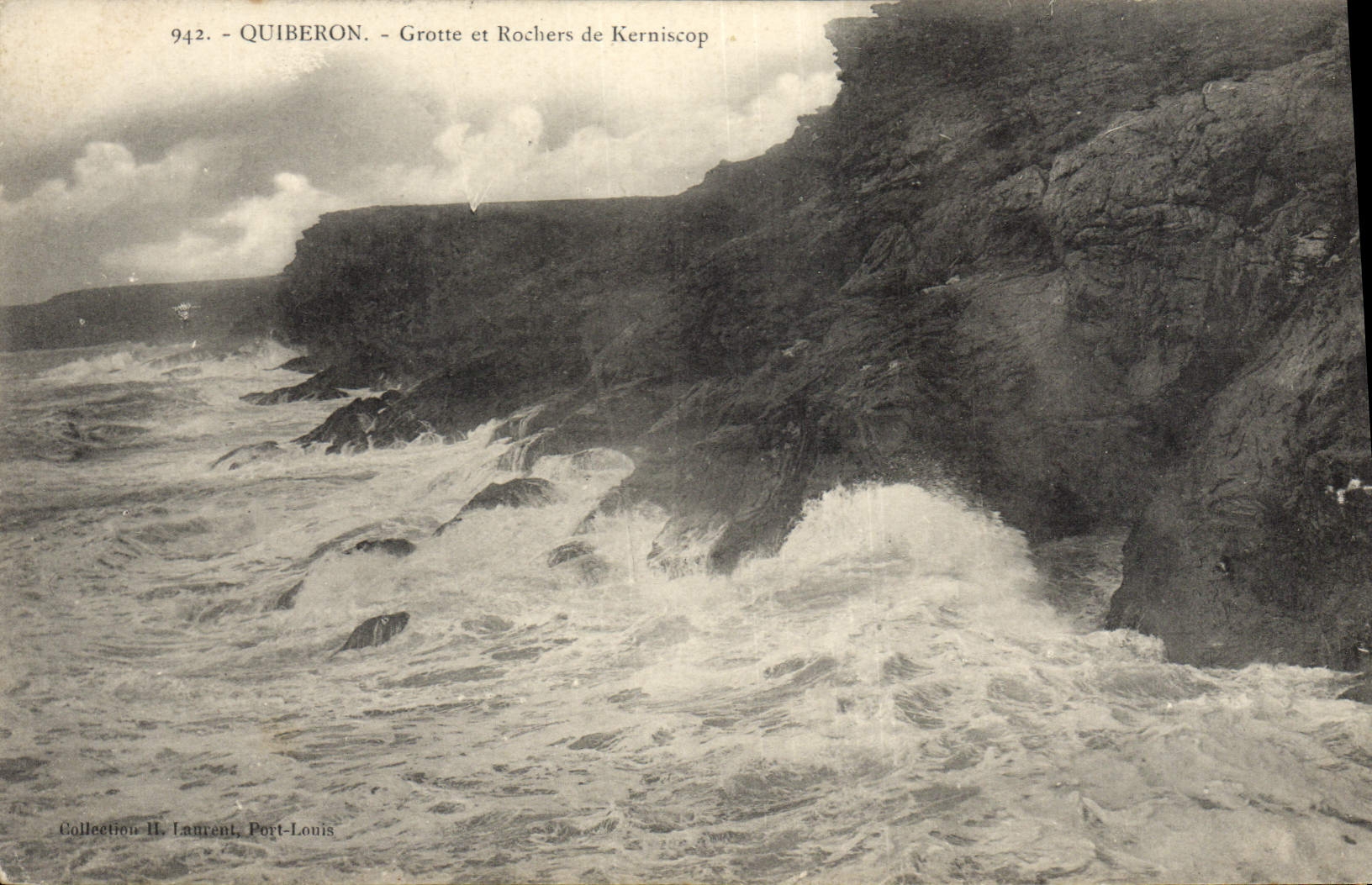 CPA Grotte et rochers de Kerniscop Quiberon Grottes 