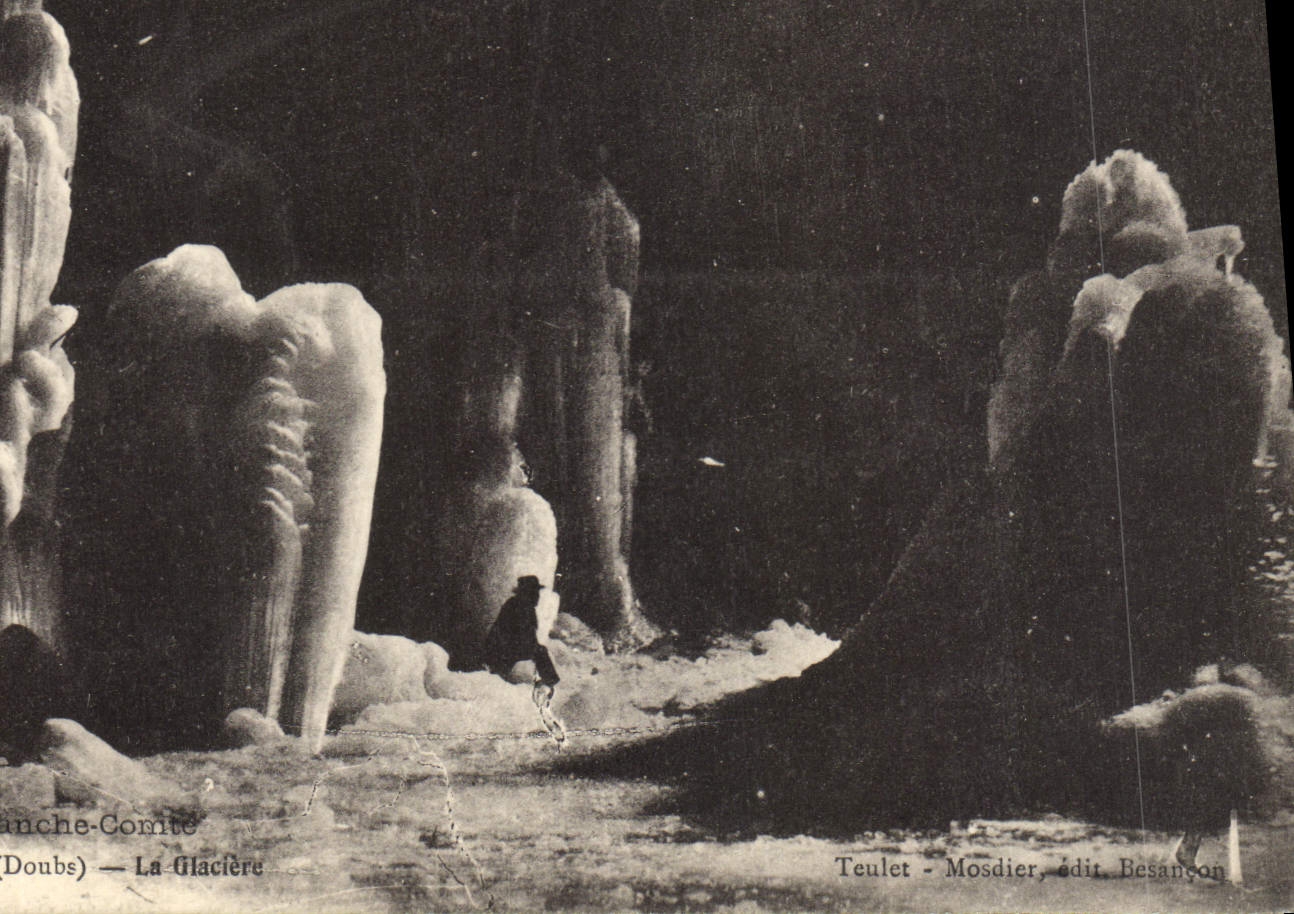 CPA Grotte Grottes la Grace Dieu La glaciere 