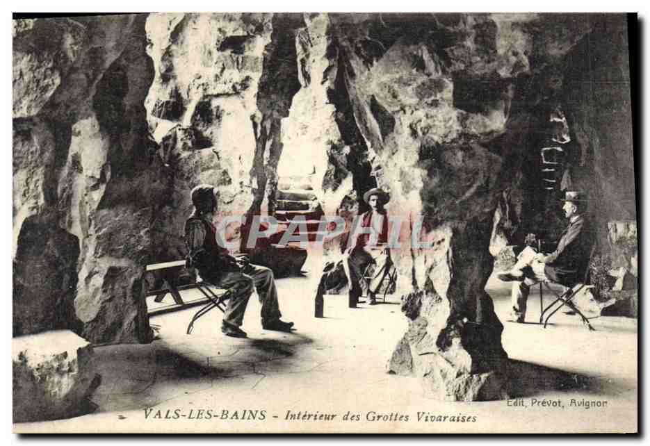 CPA Grotte Vals les Bains Interieur des Grottes Vivaraises