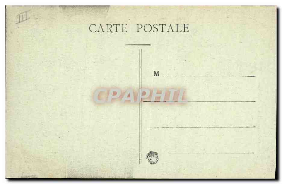 CPA Palais de Justice Montbrison — Verso