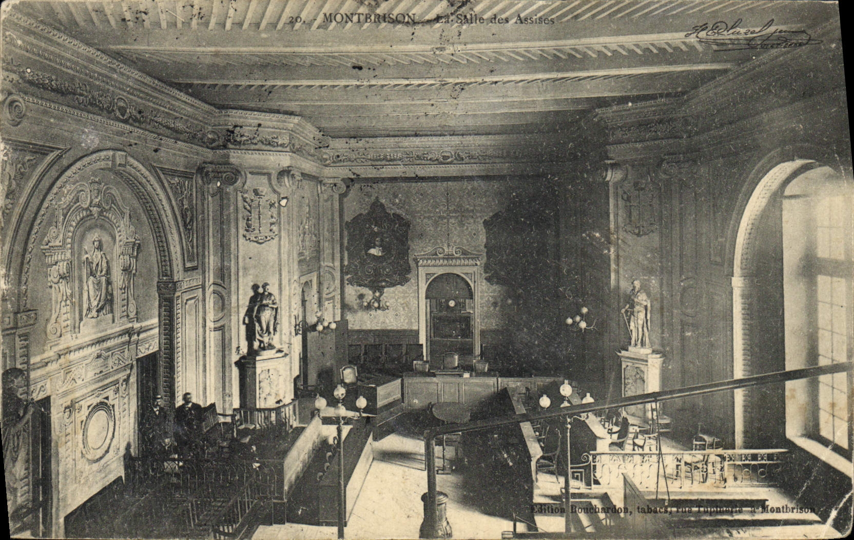 CPA Palais de Justice Montbrison La salle des Assises