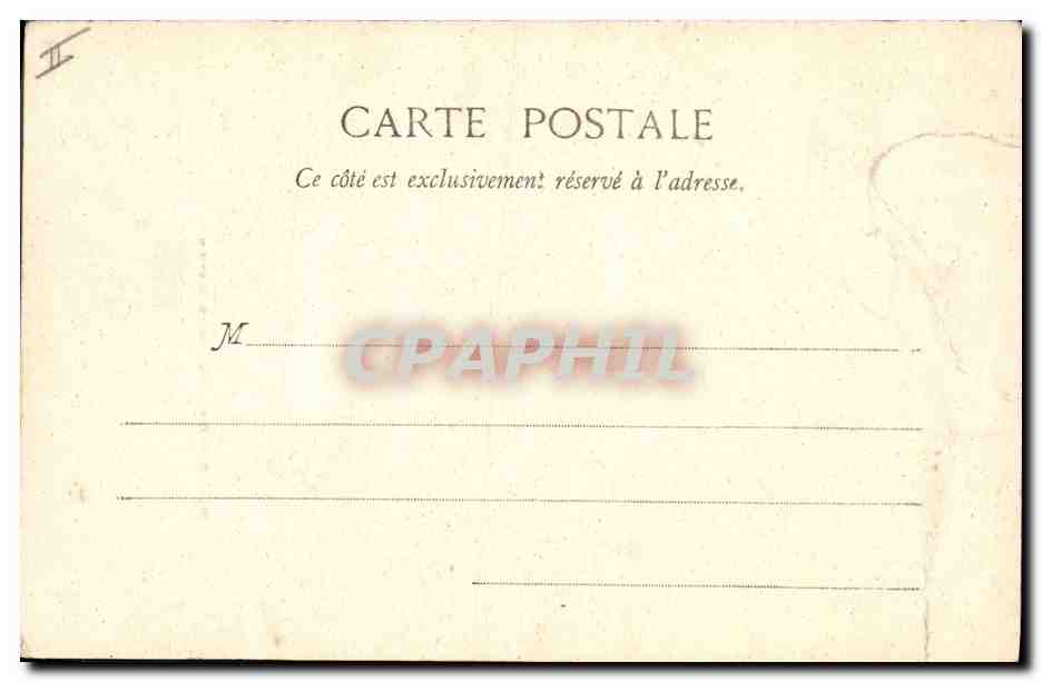 CPA Palais de Justice Montbrison  — Verso