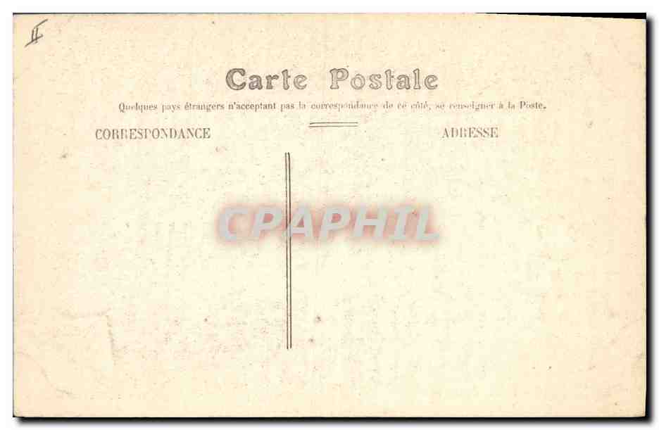 CPA Palais de Justice Mayenne — Verso
