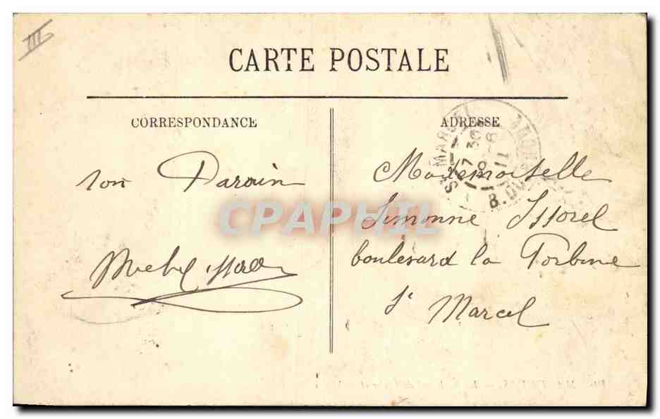 CPA Palais de Justice Martigues Le Tribunal de peche et la mairie — Verso