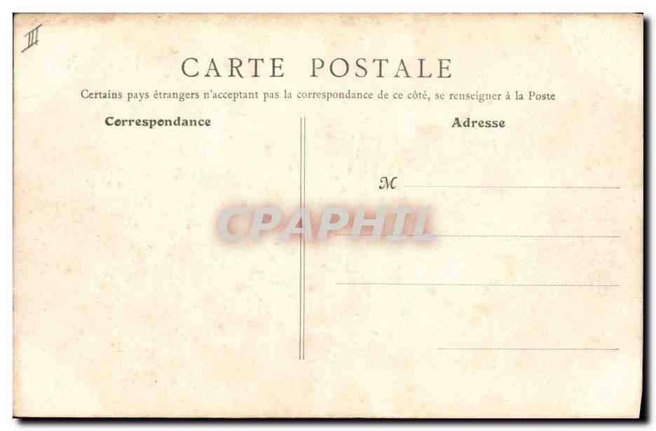 CPA Palais de Justice Montlucon — Verso