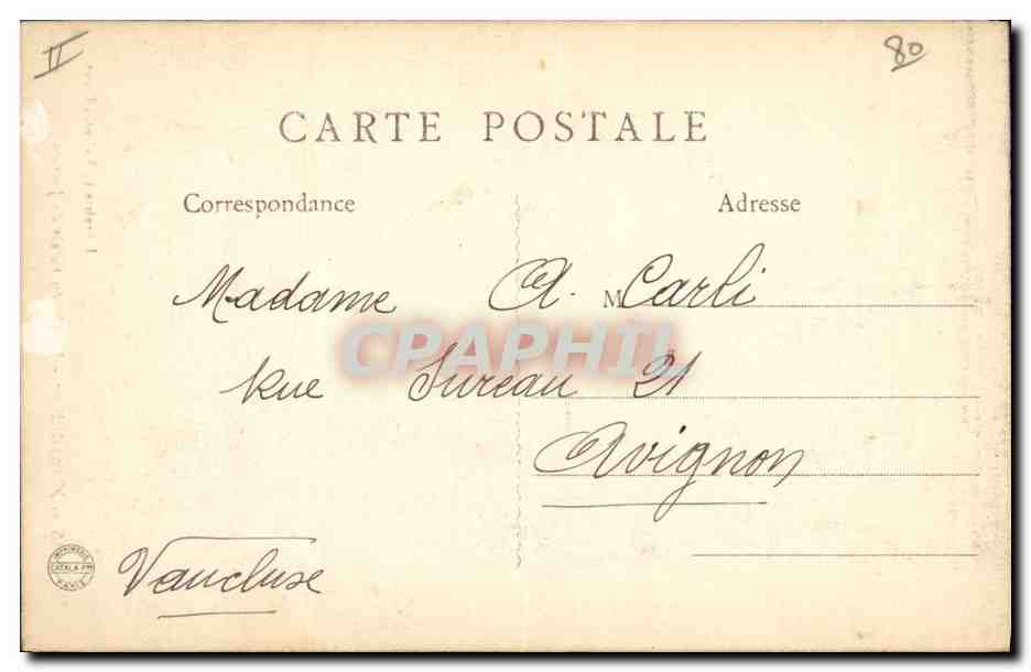 CPA Montdidier Entree du Palais de Justice  — Verso