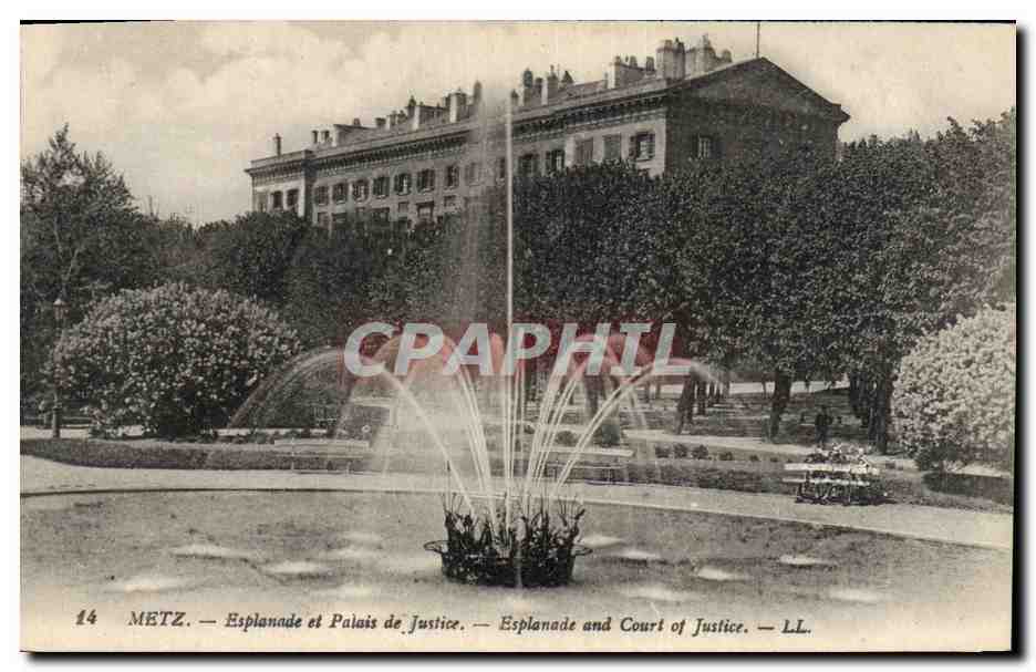 CPA Metz Esplanade du Palais de Justice 
