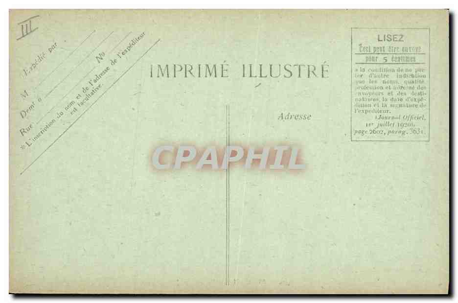 CPA Palais de Justice Melun — Verso