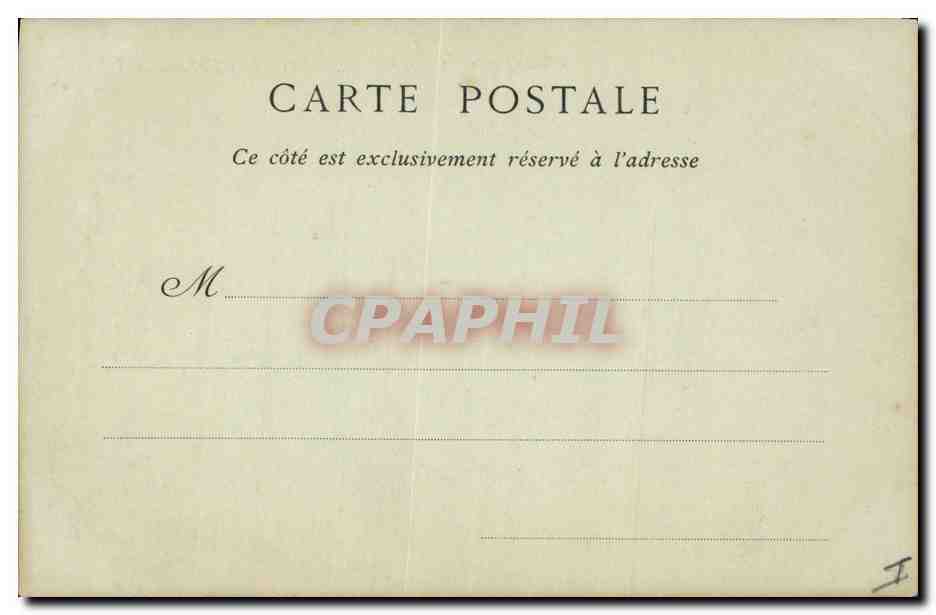 CPA Palais de Justice et l'Arc de Triomphe Montpellier — Rückseite