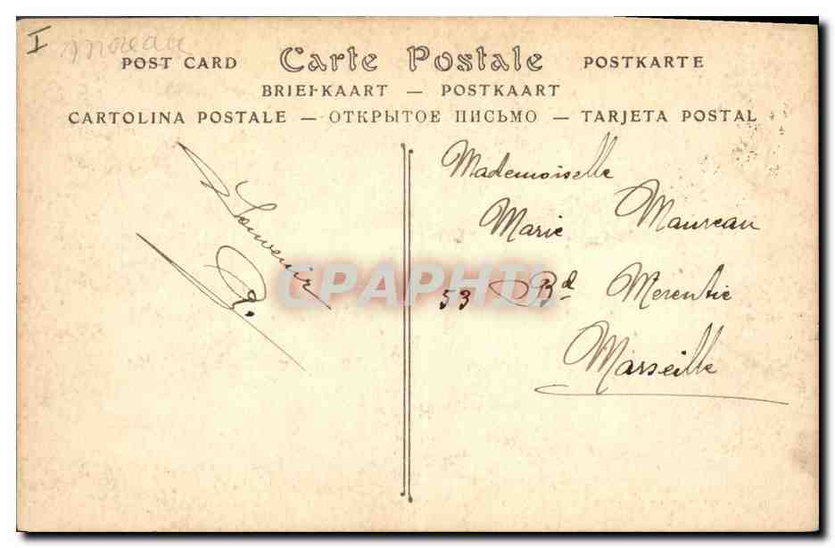 CPA Palais de Justice Montpellier — Verso