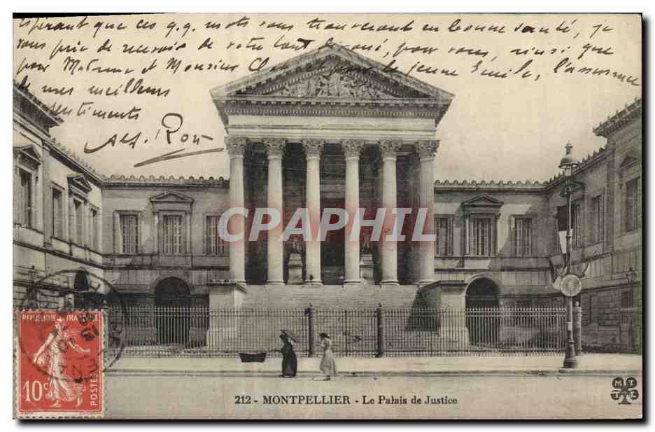CPA Montpellier le palais de Justice 