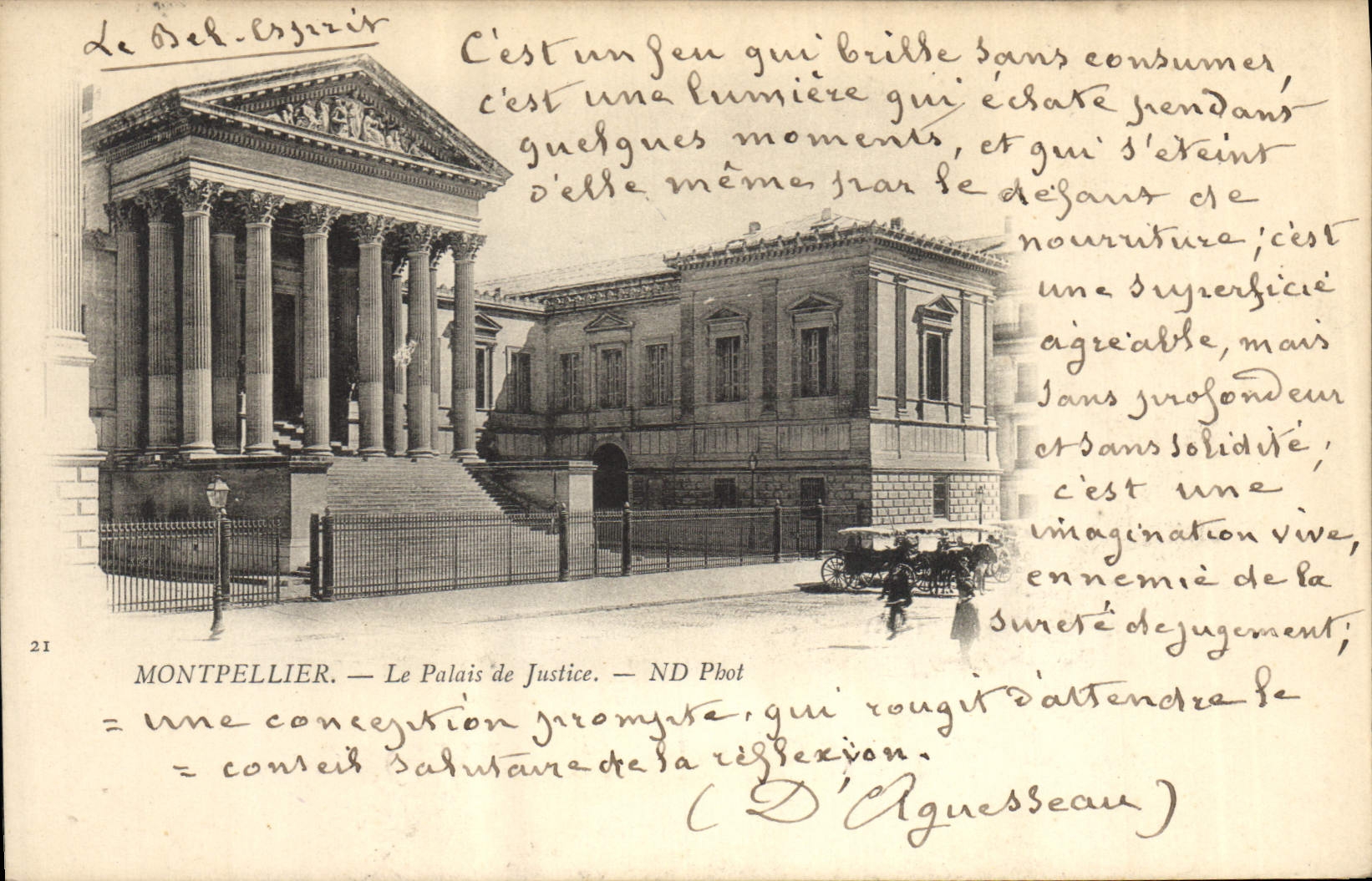 Montpellier — Le Palais de Justice — ND Phot