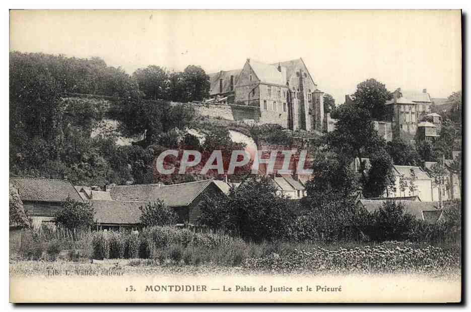 CPA Montidier le palais de justice et le Prieure 