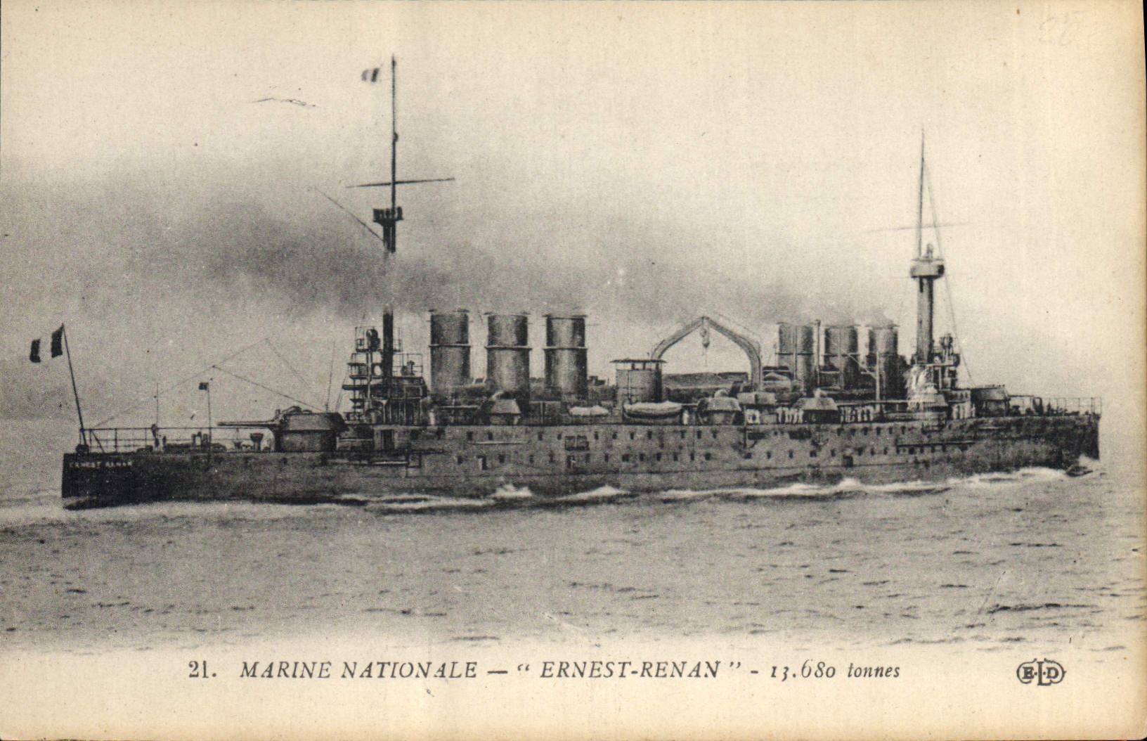 Marine Nationale — "Ernest-Renán" — 13.680 tonnes — E. Le Deley, Paris