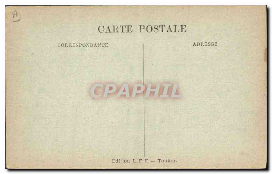 Bateau de guerre français — Edgard-Quinet — Ligue Maritime Française, 8 Rue de la Boétie, Paris — Reverso