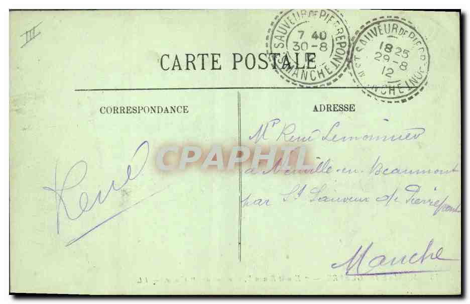 Marine de guerre — "Ernest Renan", croiseur de 1ère classe — LL. — 73 — Reverso