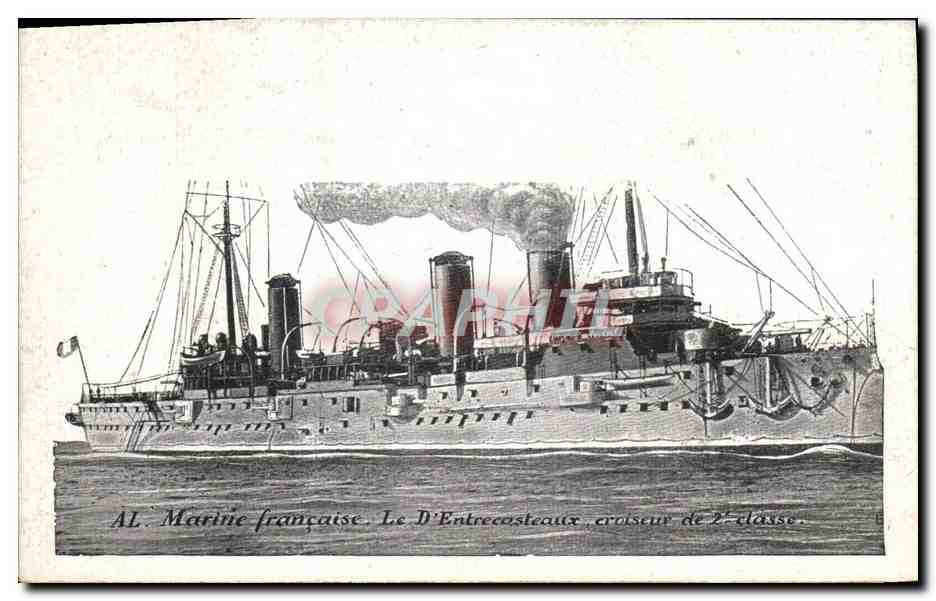 Le D'Entrecasteaux — croiseur de 2e classe — Marine française