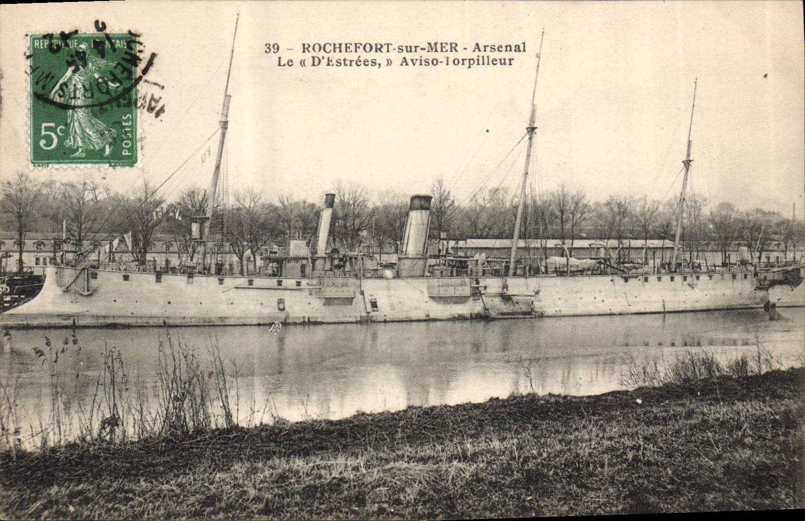 ROCHEFORT-sur-MER - Arsenal - Le « D' Estrées », Aviso-lorpilleur