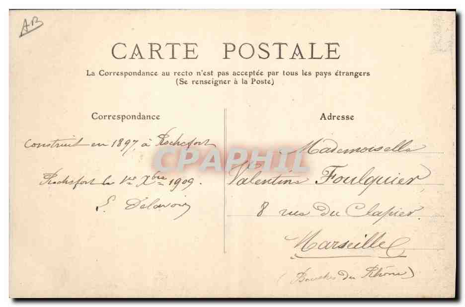 ROCHEFORT-sur-MER - Arsenal - Le « D' Estrées », Aviso-lorpilleur — Reverso